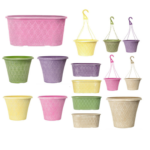 Plastic summer spring planters - summer,