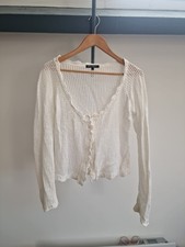 Betsey Johnson Crochet Cardigan Size S (Fits As A Medium)