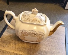 Antique Sadler 22k Gold Plated Teapot