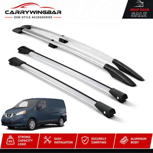 Roof side rails and cross - side, bars