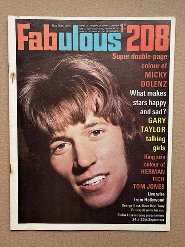 Bee gees fab 208 magazine - gees,
