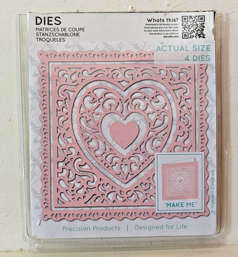 Xcut dies floral heart frame - dies,