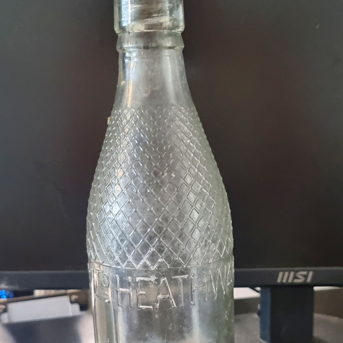 Vintage clear textured glass - vintage,