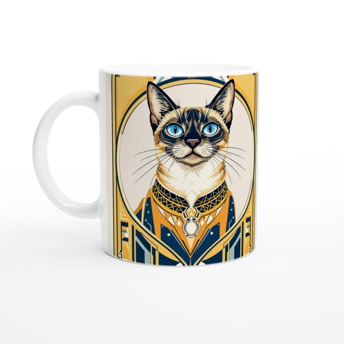 Siamese cat elegance mug - cat,