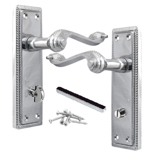 Georgian door handles bathroom - georgian,