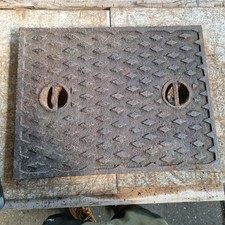 Cast iron Manhole Cover 660mm X 515mm liftimg handles lid heavy duty Free p&p 