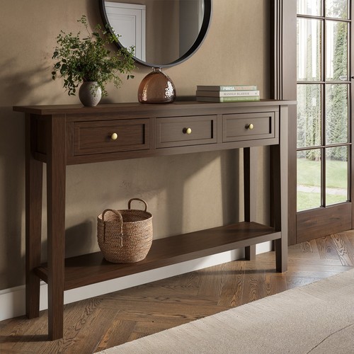 Large narrow walnut - walnut, console