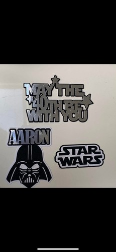 Star wars personalised - personalised, cake