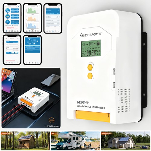 Lcd 30a mppt bluetooth wifi - lcd,