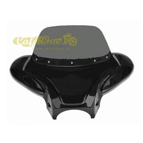 Black glossy batwing with - glossy,
