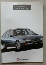 Vauxhall Senator Brochure 1990 - 2.6i 3.0i CD CD 24V