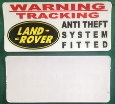  WARNING THEFT STICKER TRACKER