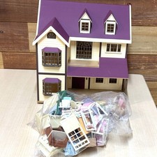 Epoch Sylvanian Families Oakwood Manor House Figures Accessories Lot Junk