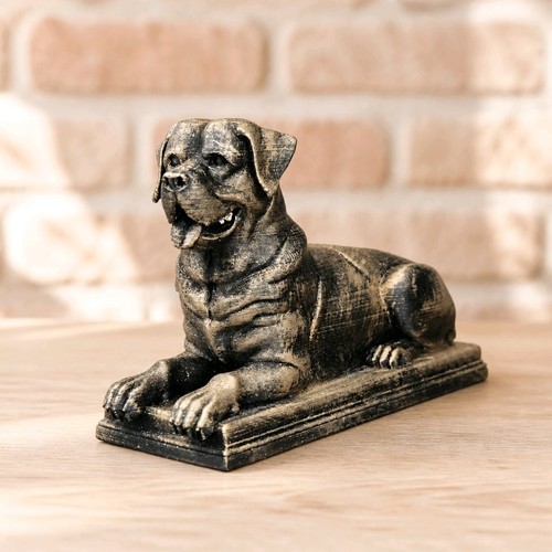 Rottweiler dog statue ornament - rottweiler,