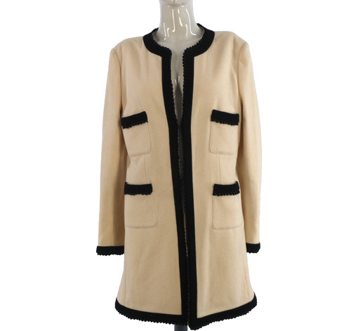 Vintage tweed coat dress ivory - tweed,