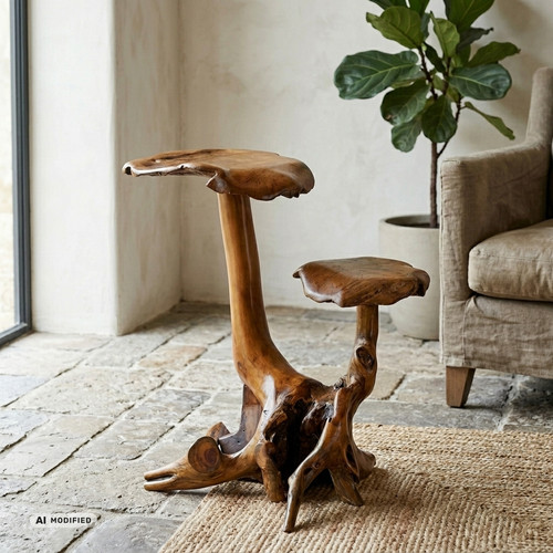 Deco mushrooms wood 2er set - deco,