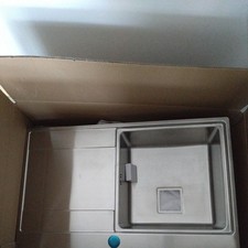 Sinkoro 1.0 Bowl Kitchen Sink Stainless Steel Square Inset Right Drainer Waste