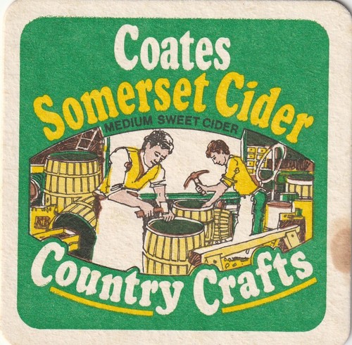 Beer mat coates cider - -,