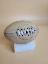 Vintage Rugby Ball Genuine Leather Small 19 cm Retro Film and Television Prop 