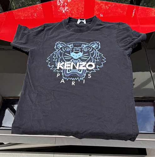 Kenzo men black tiger logo - kenzo,