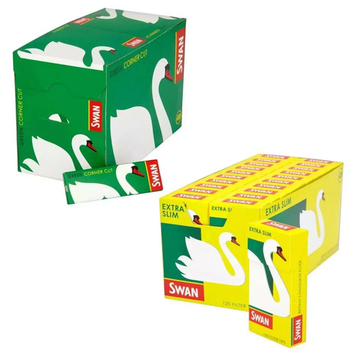 1200 swan green rolling papers - green,
