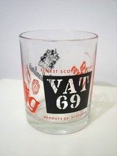 Vintage VAT 69 Haig Long John Ballantyne's Scotch Whisky Glass Tumbler