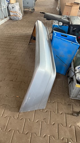 Rear bumper spoiler silver - silver, for
