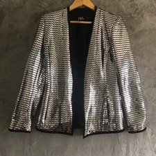 ZARA  Silver Triangle Sequin