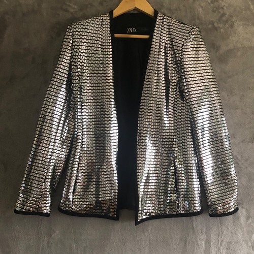 Zara silver triangle sequin - zara,