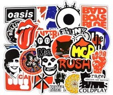 UK 50 Rock Stickers Lot Heavy