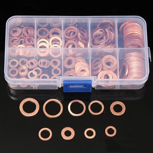 Copper washer gasket - copper, set