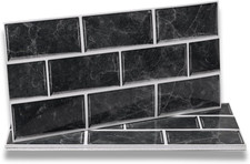 Black Tile Stickers Vinyl Peel