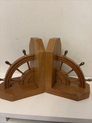 Vintage pair nautical wooden - vintage,