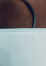 Leather Bag Black Turquoise