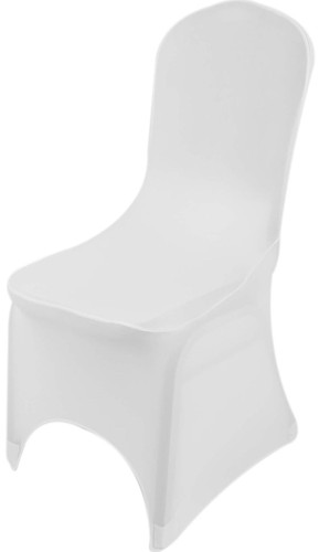 White chair covers polyester - white,