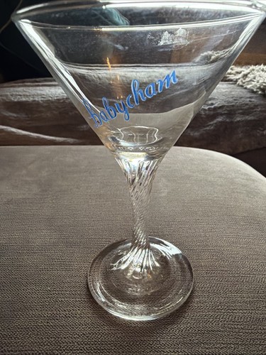 Babycham cocktail glass - babycham,