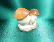 Vintage Soviet Souvenir Sculpture Mushrooms Handmade Marble Box Retro Home Decor