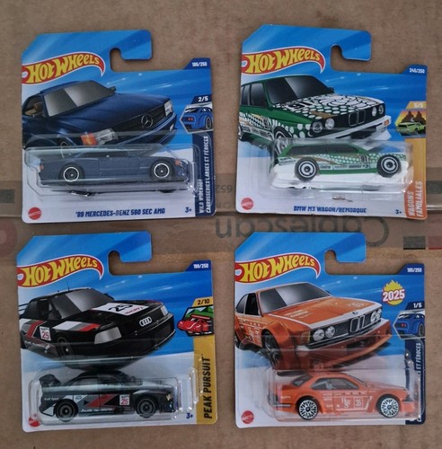 Hotwheels sealed european - x4,
