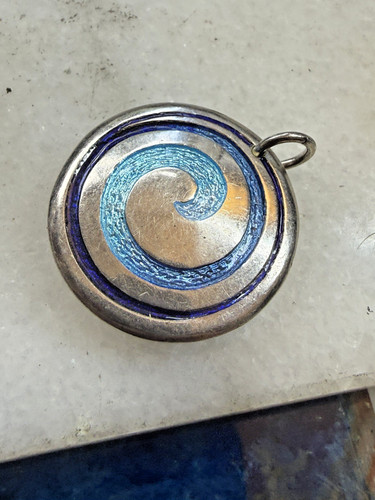 Vintage silver pendant - vintage,