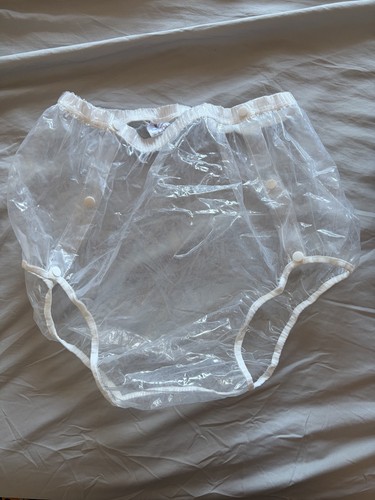 Snap front clear plastic - , pants