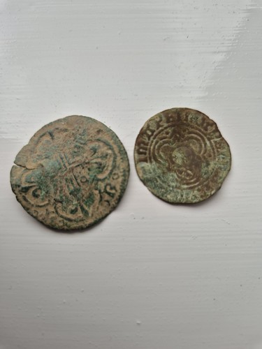 Medieval jettons metal - medieval, x2