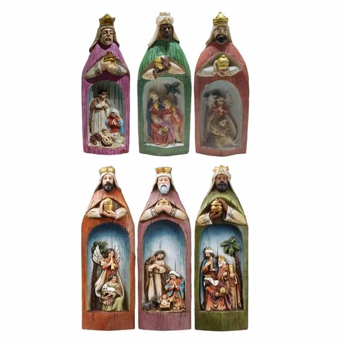 Resin nativity set - nativity,