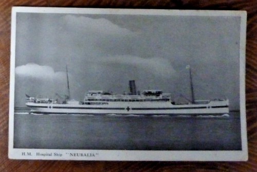 Postcard hospital ship - hospital,