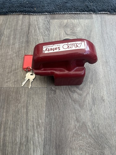 Caravan hitch lock with - al-ko,