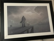 MACKENZIE THORPE (B. 1956); COLOUR PRINT, 'ACROSS THE MERSEY'