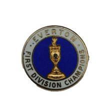 VTG 1980s EVERTON F.C. 1ST FIRST DIVISION CHAMPIONS FOOTBALL BADGE By COFFER