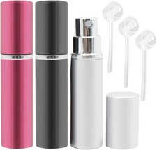 Perfume Atomiser Spray Bottle, 3 Pieces Refillable Refilling Travel Size