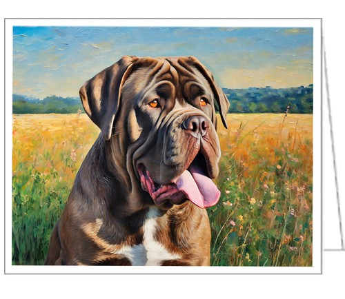 Neapolitan mastiff note cards - mastiff,