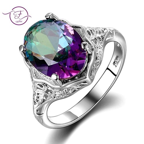 Genuine rainbow fire topaz - rainbow,