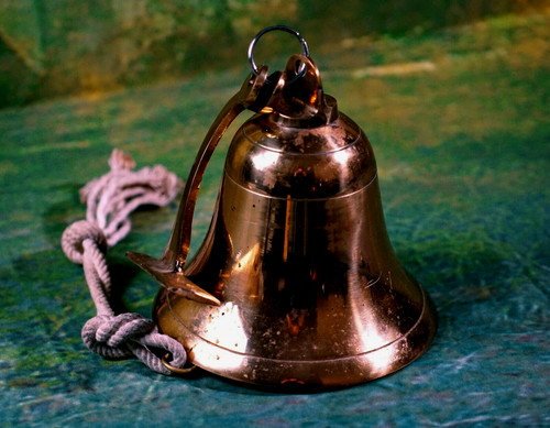 Vintage bell nautical ship big - vintage,